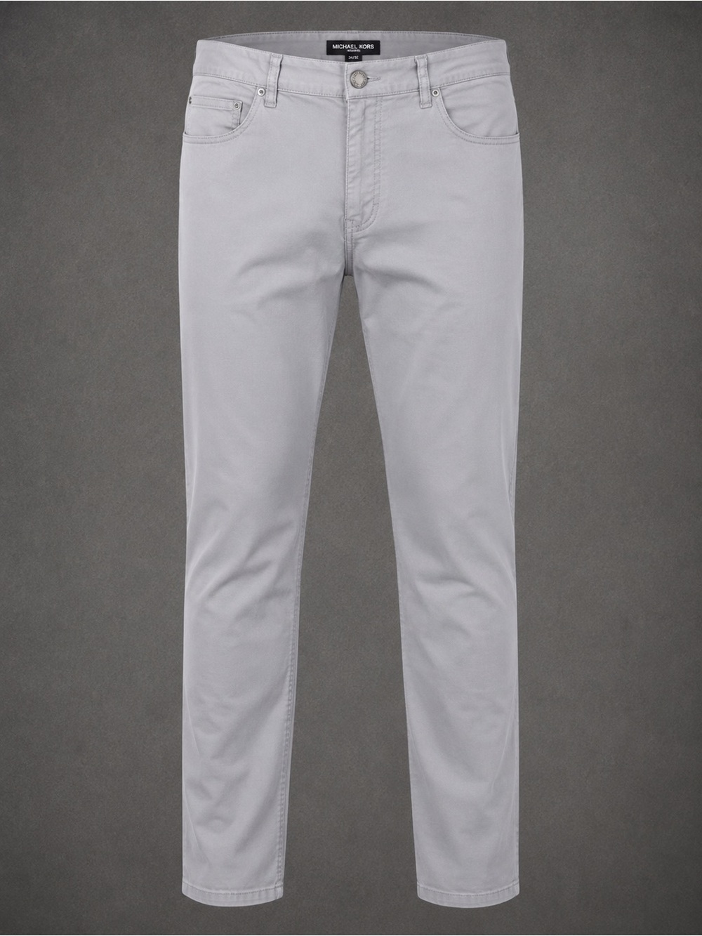 Michael Kors Light Gray Stretch Pants | 5 Pocket Casual Pants | 34x32